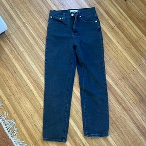 Madewell classic Straight Leg Black Jean